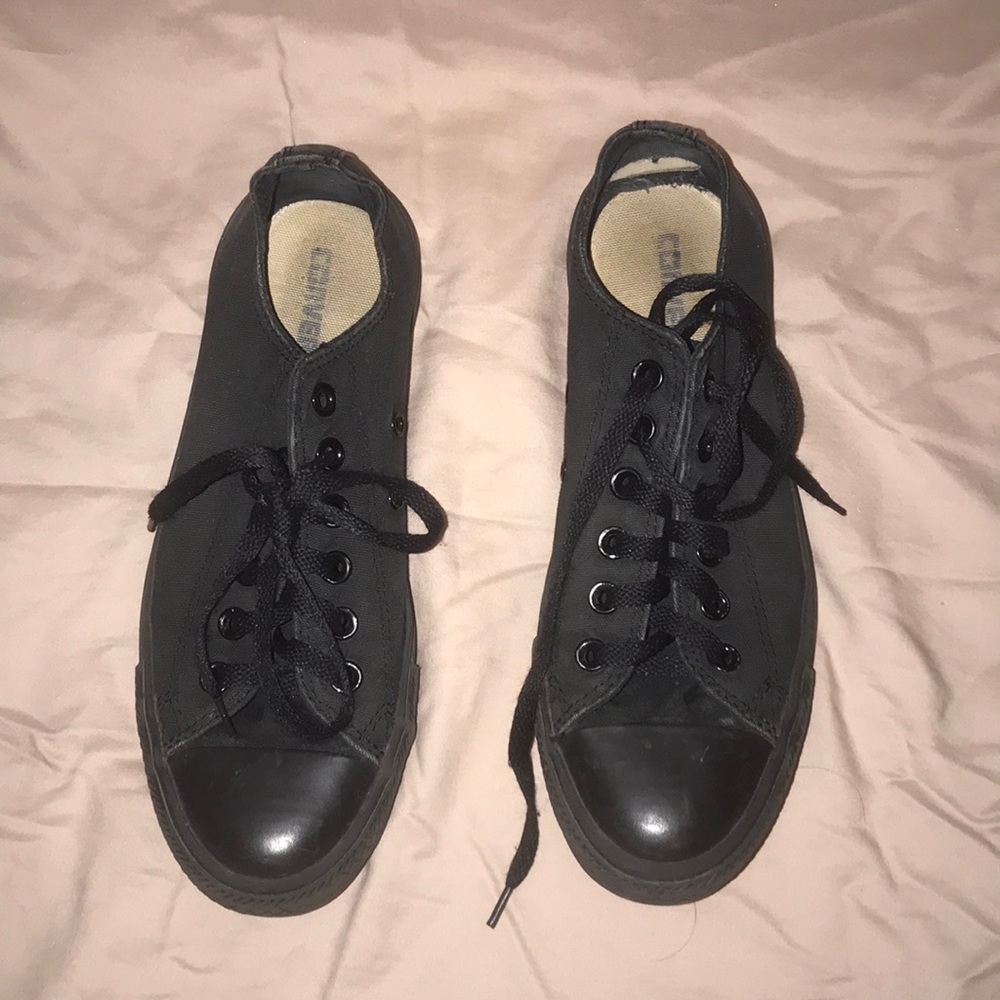 All Black Converse